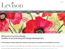 Tablet Screenshot of levisondesign.com